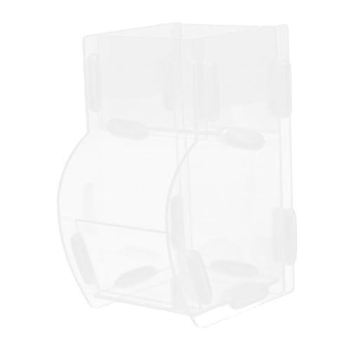 TOYANDONA Hamsterfutterbox Hamsterfutterspender Kleintierfutternapf Kleintierfutternapf Set Kaninchenfutternapf Hamsterfutterstation Rattenkäfig Haustierfutterspender Transparentes von TOYANDONA