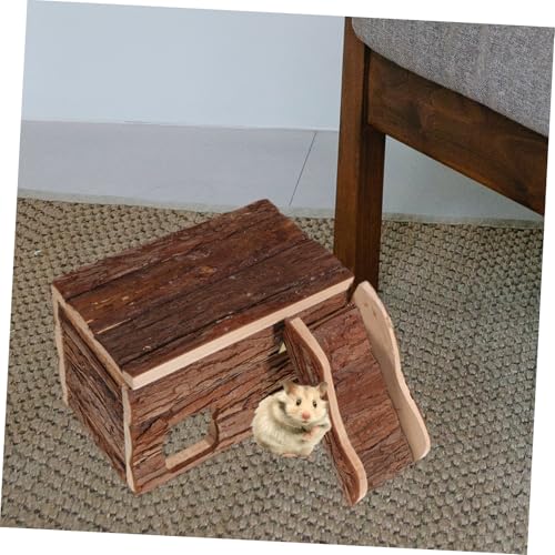 TOYANDONA Hamsterhaus aus Hochwertigem Holz Atmungsaktiv Geruchsfrei Sicherer Unterschlupf für Zwerghamster Igel und Kleine Kleintiere Gemütliches Nest Praktisches Versteck und Spielplatz TOYANDONA Hamsterhaus aus Hochwertigem Holz Atmungsaktiv Geruchsfrei Sicherer Unterschlupf für Zwerghamster Igel und Kleine Kleintiere Gemütliches Nest Praktisches Versteck und Spielplatz von TOYANDONA