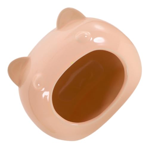 TOYANDONA Hamsterhaus aus Keramik Süßes Hamsterversteck für Kleinnager Gemütliches Schlafhaus Cartoonförmigem Design für Hamster und Andere Kleine Haustiere von TOYANDONA