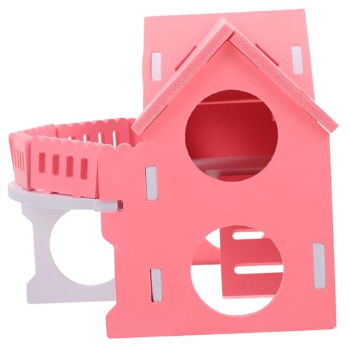 TOYANDONA Hamsterhaus aus Kunststoff Pinkes Schlafnest für Zwerghamster und Meerschweinchen Dekoratives Versteck und Spielplatz Leicht zu Reinigen Langlebig und Sicher TOYANDONA Hamsterhaus aus Kunststoff Pinkes Schlafnest für Zwerghamster und Meerschweinchen Dekoratives Versteck und Spielplatz Leicht zu Reinigen Langlebig und Sicher von TOYANDONA