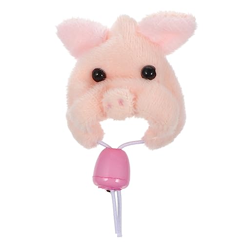 TOYANDONA Hamsterhut Chinchilla-Frettchen-Plüschmütze Kleintier kostüme Mini-Hut Meerschweinchen winzig bärtig hamsterzubehör Hamster zubehör Haustierzubehör Frettchen-Foto-Prop-Hut Rosa von TOYANDONA