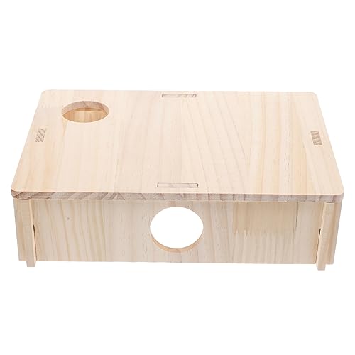 TOYANDONA Hamsterkabine Holz mit Maze Design Multifunktionales Hamsterversteck für Hamster und Meerschweinchen Komfortabel Sicher und DIY Freundlich für Entspannen TOYANDONA Hamsterkabine Holz mit Maze Design Multifunktionales Hamsterversteck für Hamster und Meerschweinchen Komfortabel Sicher und DIY Freundlich für Entspannen von TOYANDONA