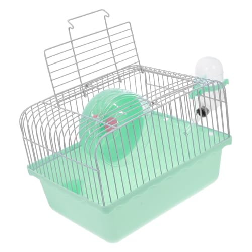TOYANDONA Hamsterkäfig Nagetier Träger Und Chinchilla klein Käfige hamsterzubehör kaninchenkäfig Hamster Reisekäfig Tragbarer Hamster-Reisekäfig Tragbare Transportbox für Hamster Abs Green von TOYANDONA