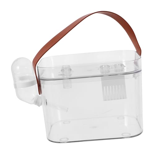 TOYANDONA Hamsterkäfig Transportbox Für Kleine Haustiere Kleintierkäfig Hamster Tragetasche Käfig Bartagamen Tragetasche Reisekäfig Für Hamster Kleintier Tragetasche Hamsterzubehör von TOYANDONA