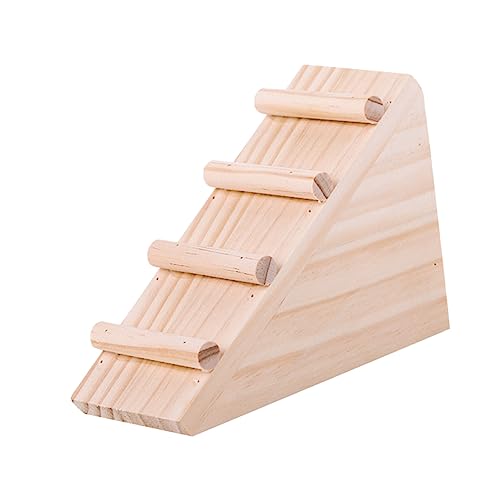 TOYANDONA Hamsterleiter hängend Zwerghamster Und Hamster -Versteck verstecken Zubehör Hamster hamsterspielzeug Chinchilla Toy Hamsterhausleiter dekorative Chinchilla-Leiter Holz von TOYANDONA