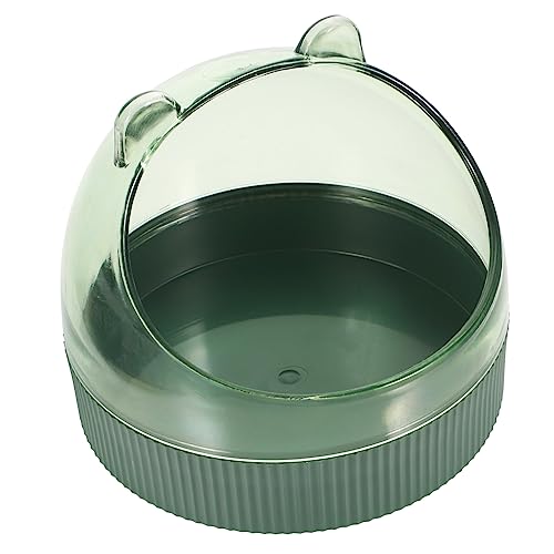TOYANDONA Hamsterschale für Kleine Tiere Praktische Futter und Wasserschale für Hamster Ratten und Chinchillas Hygienisch Leicht zu Reinigen Mitternachtsgrün von TOYANDONA