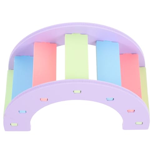 TOYANDONA Hamster Spielzeug Brücke Kletterleiter Für Kleintiere Sicherer Und Praktischer Für Hamster Und Meerschweinchen Bunte Regenbogen-Design TOYANDONA Hamster Spielzeug Brücke Kletterleiter Für Kleintiere Sicherer Und Praktischer Für Hamster Und Meerschweinchen Bunte Regenbogen-Design von TOYANDONA