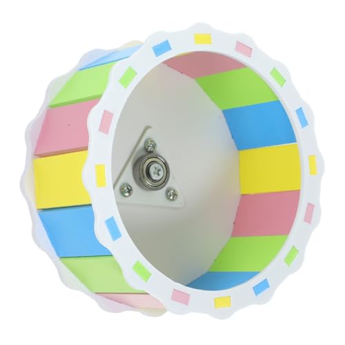 TOYANDONA Hamsterspielzeug Rattenrad Groß Nagetier Puzzle Clip Hamster Wheel Haustier Autos Hundeauto Plüsch Automatisch Schildkrötenrad Menschlich Spielplatz Slow Feeder Hundenapf Hölzern von TOYANDONA