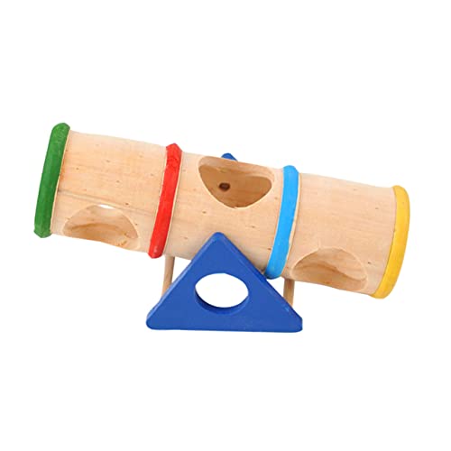 TOYANDONA Hamstertunnel Meerschweinchenspielzeug Tierspielzeug Haustier Plüsch Hamsterspielzeug Kleines Hamsterröhrenspielzeug Holz von TOYANDONA