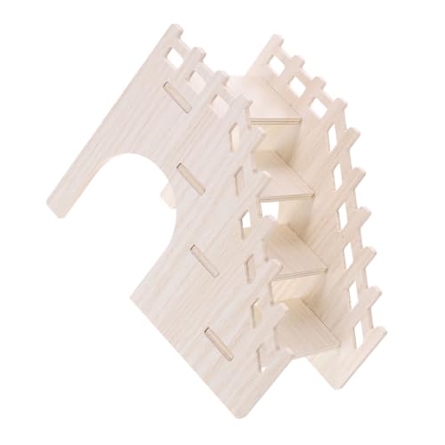TOYANDONA Hamsterversorgung Hamster Hamster Spielplatz Hamster zubehör für Hamster Kleintier zubehör empfindliches Hamsterversteck Hamster holzspielzeug hölzern Khaki von TOYANDONA