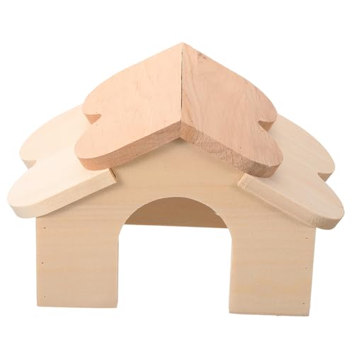TOYANDONA Hamsterversteck aus Holz für Kleintiere Verschleißfestes Rattenhaus und Schlafnest für Hamster Meerschweinchen und Zwerghasen Langlebiges Tierzubehör TOYANDONA Hamsterversteck aus Holz für Kleintiere Verschleißfestes Rattenhaus und Schlafnest für Hamster Meerschweinchen und Zwerghasen Langlebiges Tierzubehör von TOYANDONA
