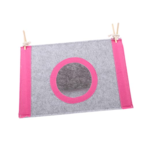 TOYANDONA Hamsterzelt Meerschweinchen Versteck Häuser Meerschweinchen Zeug Verstecken Hamster -versteck Vlies Drinnen Hütte Nistplatz Für Hamster Nest Hamsterkäfige Filzstoff Rosa von TOYANDONA