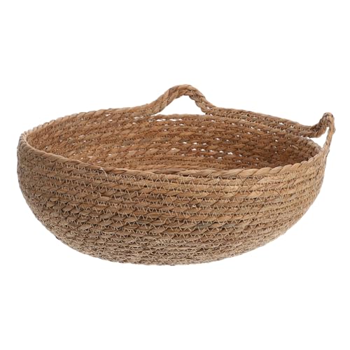 TOYANDONA Handgefertigtes Katzenhöhlen Nest aus Natürlichem Seegras Rundes Platzsparendes Handgeflochtenes Haustierbett für Katzen und Kleine Hunde Ganzjährig Komfortables Stylisches Indoor TOYANDONA Handgefertigtes Katzenhöhlen Nest aus Natürlichem Seegras Rundes Platzsparendes Handgeflochtenes Haustierbett für Katzen und Kleine Hunde Ganzjährig Komfortables Stylisches Indoor von TOYANDONA