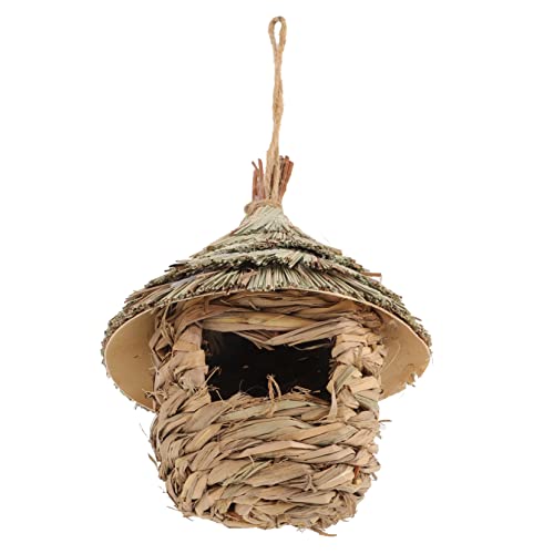 TOYANDONA Handgefertigtes Vogelhaus aus Naturmaterialien Kreatives zur Dekoration für Garten Sicheres und Gemütliches für Wildvögel TOYANDONA Handgefertigtes Vogelhaus aus Naturmaterialien Kreatives zur Dekoration für Garten Sicheres und Gemütliches für Wildvögel von TOYANDONA