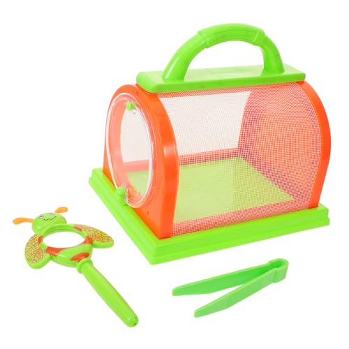 TOYANDONA Insektenbeobachtungsbox Netzkäfig Für Schmetterlinge Im Freien Schnellfangwerkzeug Für Jungen Und Mädchen Set Mit Lupe von TOYANDONA