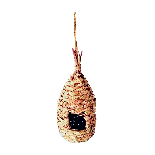 TOYANDONA Handgemachtes Vogel Nest aus Gras Kreatives Vogelzubehör für Gemütliches Vogel Wohnzimmer für Kanarienvögel Papageien und Kleine Langlebig und Sicher von TOYANDONA