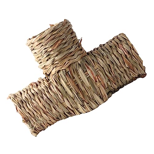 TOYANDONA Hamster Tunnel Spielzeug Praktischer Dreiwege Hamstertunnel aus Natürlichem Gras für Hamster Meerschweinchen und Eichhörnchen Stressabbau und Stundenlanger Spielspaß für Kleintiere TOYANDONA Hamster Tunnel Spielzeug Praktischer Dreiwege Hamstertunnel aus Natürlichem Gras für Hamster Meerschweinchen und Eichhörnchen Stressabbau und Stundenlanger Spielspaß für Kleintiere von TOYANDONA