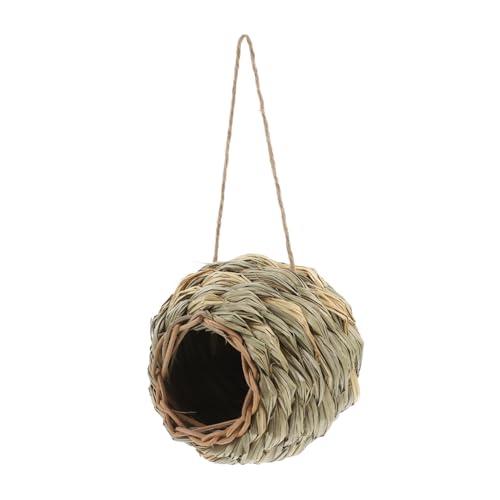 TOYANDONA Handgewebtes Hamstergras Nest Für Kleine Natürliches Versteck Aus Umweltfreundlichem Material Für Meerschweinchen Und Chinchillas von TOYANDONA