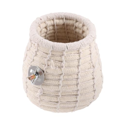 TOYANDONA Handgewebtes Papageien Nest aus Baumwollseil Warmes Winter Schlafbett Wetterfestes Vogelnest für Käfige Geeignet für Papageien Wellensittiche und Kleine Kleintiere TOYANDONA Handgewebtes Papageien Nest aus Baumwollseil Warmes Winter Schlafbett Wetterfestes Vogelnest für Käfige Geeignet für Papageien Wellensittiche und Kleine Kleintiere von TOYANDONA