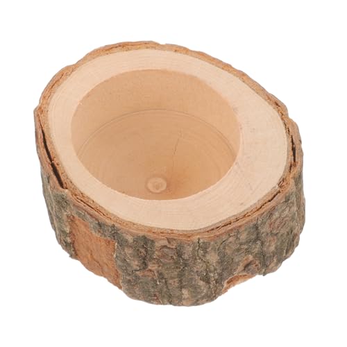 TOYANDONA Haustier Holznapf für Hamster und Chinchillas Stabiler Futter und Wassernapf Waschbar und Langlebig Süßes Design für Kleine für Meerschweinchen und Rennmäuse von TOYANDONA
