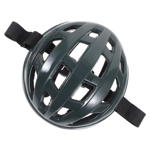 TOYANDONA Haustier Hut hundehelm hundefressnäpfe hundezubehör Dog Accessories Schutzhelm für Haustiere Schnauze hart Hunde-Propeller-Hut Schutzhelm für Hunde Haustier Helm Plastik Dark Grey von TOYANDONA