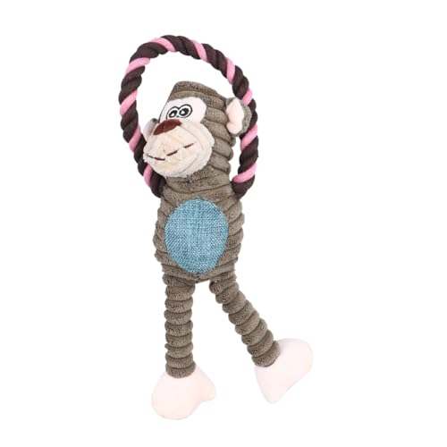 TOYANDONA Haustier Kauspielzeug mit Sound Baumwollseil Beißspielzeug für Welpen Interaktives Training und Beschäftigung Langlebig und Schadstofffrei Lustiges Affen Design für Hunde TOYANDONA Haustier Kauspielzeug mit Sound Baumwollseil Beißspielzeug für Welpen Interaktives Training und Beschäftigung Langlebig und Schadstofffrei Lustiges Affen Design für Hunde von TOYANDONA