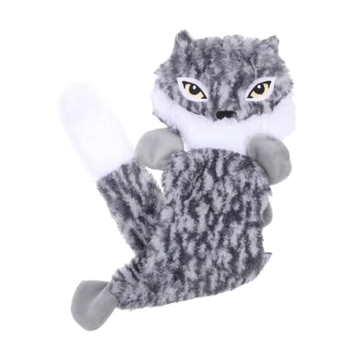TOYANDONA Haustier Molarzahnspielzeug Geräuschvolles Plüschspielzeug für Interaktives Fuchsdesign zur Beschäftigung und Beruhigung Hautfreundliches Pv Fleece für Spaß von TOYANDONA