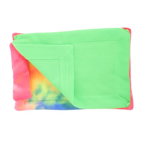 TOYANDONA Haustier Schlafsack Eidechsen Reptiliendecke Reptilientank Zubehör Bartagamenbett Reptilienbettmatte Reptiliendecke Kaninchenbett Plüsch Reptilien Schlafsack Eidechsen von TOYANDONA