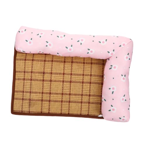 TOYANDONA Haustier Sommer Cool Pad Mit Hundekühlmatte Groß Hundenestbett Hundebetten Für Klein Hundebett Kühlung Welpenkühlmatte Kühlung Hundematte Beruhigendes Hundebett Kissen Rot Rattan TOYANDONA Haustier Sommer Cool Pad Mit Hundekühlmatte Groß Hundenestbett Hundebetten Für Klein Hundebett Kühlung Welpenkühlmatte Kühlung Hundematte Beruhigendes Hundebett Kissen Rot Rattan von TOYANDONA