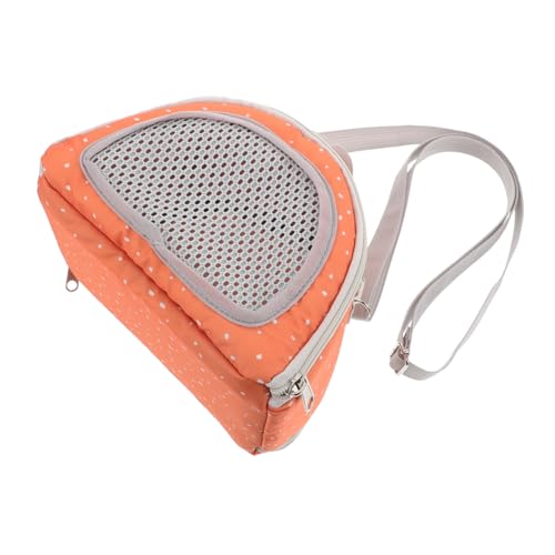 TOYANDONA Haustier-ausflugstasche Kleine Tiertasche Tragbare Hamstertasche Kaninchenträger Frettchenträger Tragetuch Für Tiere Tragetasche Für Kleintiere Haustierbedarf Orange Polyester von TOYANDONA