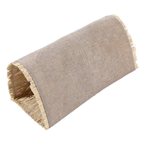 TOYANDONA Haustier bettwäsche Tunnel Schlafbett Haustiere Hase nach Hause Verschachtelung Nest Heu kaninchenkäfig Rabbit cage nager Tierbett kleines Tier Kleintierhaus Bett Leinen- von TOYANDONA