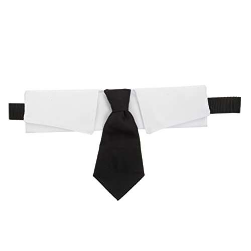 TOYANDONA Haustier-lätzchen Rosa Binden Krawatten Für Haustiere Halsband Für Welpen Hund Groß Schließe Cool Einstellbar Nacken Name Kragen Black Baumwolle von TOYANDONA
