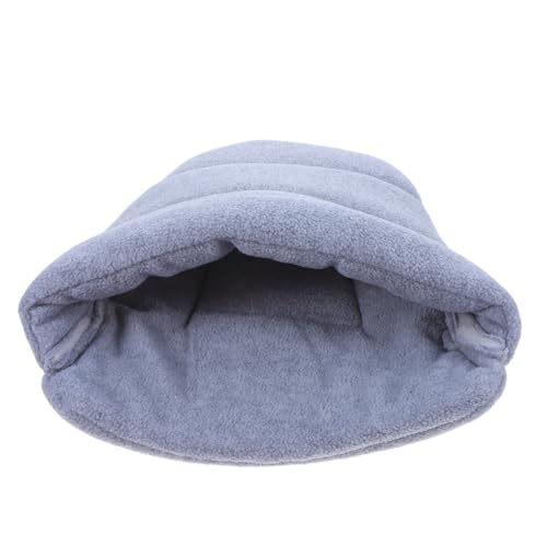 TOYANDONA Haustierbett Höhlenbett Für Haustierzelte Schlafendes Nest Kätzchenbetten Für Indoor-kätzchen Warme Hundehütte Schlafsack Für Katzen Katzenhöhle Schlafsack Plüsch Light Grey von TOYANDONA