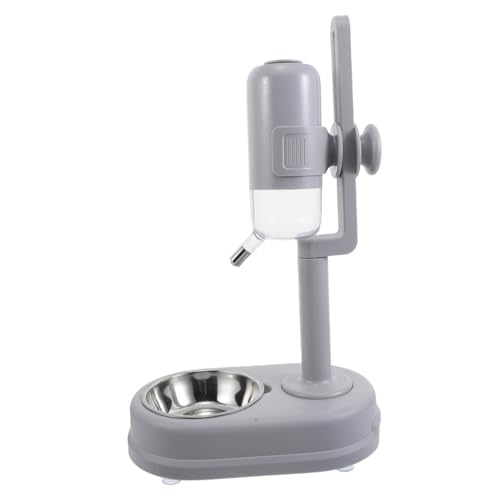 TOYANDONA Haustierdiät Futterstation Für Haustiere Automatische Trinkflasche Wasserspender Für Welpen Wasserspender Für Hunde Welpen -fütterungsschale Wasserspender Für Kätzchen Plastik Grey von TOYANDONA