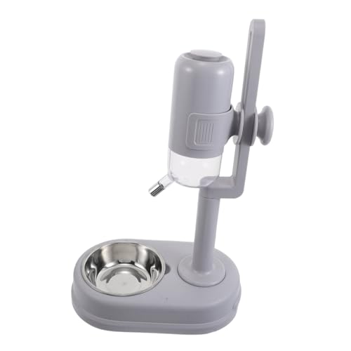 TOYANDONA Haustierdiät Katzen- Und Hundenäpfe Wasserspender Für Hunde Katzenfutterschale Wasserspender Für Welpen Futterspender Für Welpen Wasserspender Für Kätzchen Rostfreier Stahl Grey von TOYANDONA