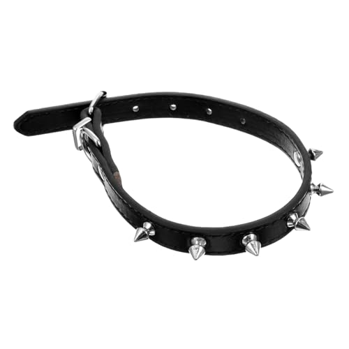 TOYANDONA Haustierhalsband Einstellbar Katzenhalsbänder Stachelig Hundehals Für Katzen Klein Körperpflege Dekorative Katze Kragen Welpenhalsband Haustier Hals Schwarz Leder TOYANDONA Haustierhalsband Einstellbar Katzenhalsbänder Stachelig Hundehals Für Katzen Klein Körperpflege Dekorative Katze Kragen Welpenhalsband Haustier Hals Schwarz Leder von TOYANDONA