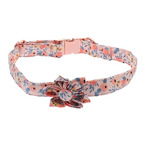 TOYANDONA Haustierhalsband Plaudern verstellbares Haustier Einstellbarer Haustierkragen kleine Katze mit für weihnachtsdeko Heimtierbedarf Party Gefälligkeiten Baumwolle Rosa von TOYANDONA