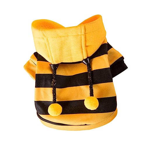 TOYANDONA Haustierkleidung Mit Kapuze Pullover Hund Für Bein Welpe Kalt Plaid Haube Dackel Groß Cosplay-Kleidung Haustier-Cosplay-kostüm Fleecestoff Yellow TOYANDONA Haustierkleidung Mit Kapuze Pullover Hund Für Bein Welpe Kalt Plaid Haube Dackel Groß Cosplay-Kleidung Haustier-Cosplay-kostüm Fleecestoff Yellow von TOYANDONA