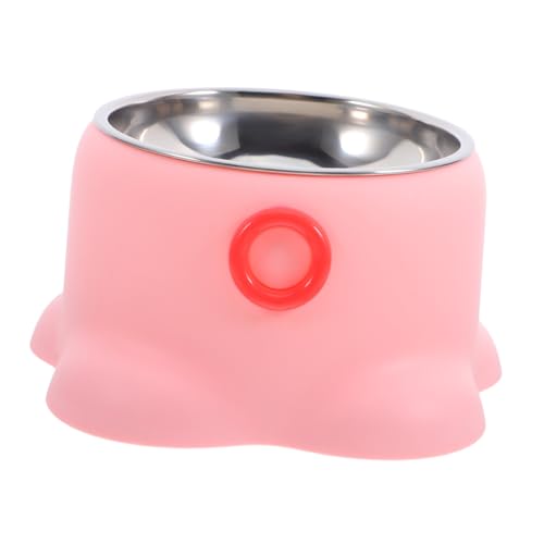 TOYANDONA Haustiernapf Aus Edelstahl Wassernapf Für Katzen Anti-rutsch-haustiernapf Metallschüsseln Welpennäpfe Aus Edelstahl Futternapf Für Katzen Futternapf Für Haustiere Rosa Abs von TOYANDONA