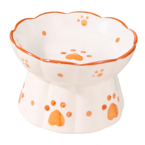 TOYANDONA Haustiernapf aus Keramik erhöht geneigter Katzennapf Stand Hunde groß Ergonomische Futternäpfe für Katzen Katzennapf angehoben Katzennapf aus Keramik Katzennäpfe TOYANDONA Haustiernapf aus Keramik erhöht geneigter Katzennapf Stand Hunde groß Ergonomische Futternäpfe für Katzen Katzennapf angehoben Katzennapf aus Keramik Katzennäpfe von TOYANDONA