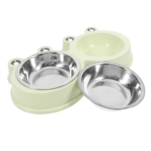 TOYANDONA Haustiernapf hundezubehör katzenfutter Hundenäpfe katzenzubehör Hundenahrung Hund wassernapf süße Katzenschale Katzengericht ständer für hundenapf Katzennäpfe Rostfreier Stahl von TOYANDONA