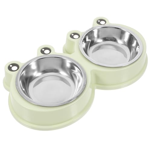 TOYANDONA Haustiernapf hundezubehör katzenfutter Hundenapf Hundenäpfe Tierfutterschüssel Hundenahrung katzennapf Edelstahl Futternäpfe für Katzen Katzennäpfe Hund wassernapf Rostfreier Stahl von TOYANDONA