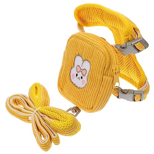 TOYANDONA Haustierrucksack mit Leine für Welpen Leichter Rucksack Kabelbaum Tragetasche für Kleine für Reisen und Outdoor Aktivitäten von TOYANDONA