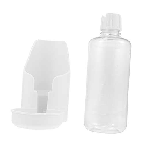TOYANDONA Haustierwasserfuttermittel Futterautomat für Haustiere Flasche Trinken Vogel Fütterer klarer Spender Pet Bird Feeder Taubenfutterhaus aus Kunststoff Plastik Weiß von TOYANDONA