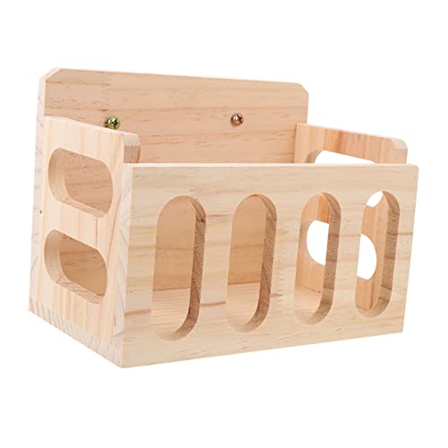 TOYANDONA Heu Feeder Aus Holz Futterstation Für Meerschweinchen Chinchillas Und Kleine Nager Platzsparend Mit Verschwendungs Design Für Optimale Fütterung Im Käfig von TOYANDONA