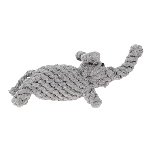 TOYANDONA Hochwertiges Kauspielzeug Aus Baumwollseil Elefant Form Für Effektive Zahnreinigung Und Interaktives Für Kleine Und Welpen von TOYANDONA