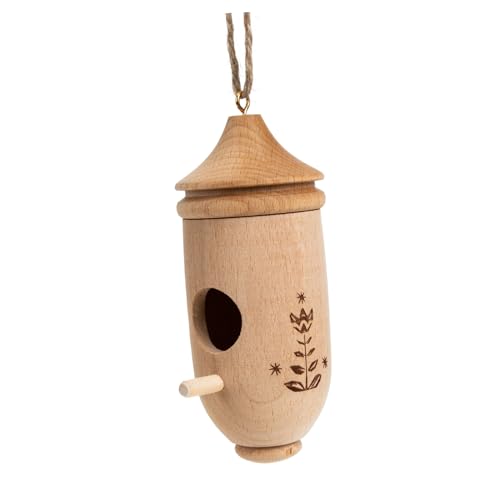 TOYANDONA Hölzernes - Nest Balkon Vogel Wohnkultur Vogelhäuschen Zum Aufhängen Im Freien Vogelhäuser Heimdekoration Blau Vogelhaus Vogelschutz Outdoor- Gartenverzierung von TOYANDONA
