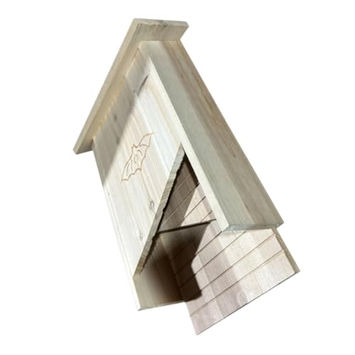 TOYANDONA Holz Fledermaushaus Handgefertigter Wetterfester Fledermauskasten für Garten Hinterhof Praktischer Nistkasten für Fledermäuse Einfache Installation für TOYANDONA Holz Fledermaushaus Handgefertigter Wetterfester Fledermauskasten für Garten Hinterhof Praktischer Nistkasten für Fledermäuse Einfache Installation für von TOYANDONA