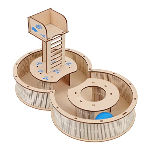 TOYANDONA Holz Hamster Labyrinthspielzeug Tunnelhaus Für Hamster Mäuse Labyrinth Sicheres Und Langlebiges Haustier Für Stressfreies Und Bewegung Für Kleine Nager von TOYANDONA