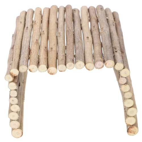 TOYANDONA Holz Hamster Versteck Tunnel Kletterbrücke für Kleintiere Sicheres und Langlebiges Hamsterspielzeug für Käfig und Terrarium Fördert Training und Spielspaß TOYANDONA Holz Hamster Versteck Tunnel Kletterbrücke für Kleintiere Sicheres und Langlebiges Hamsterspielzeug für Käfig und Terrarium Fördert Training und Spielspaß von TOYANDONA